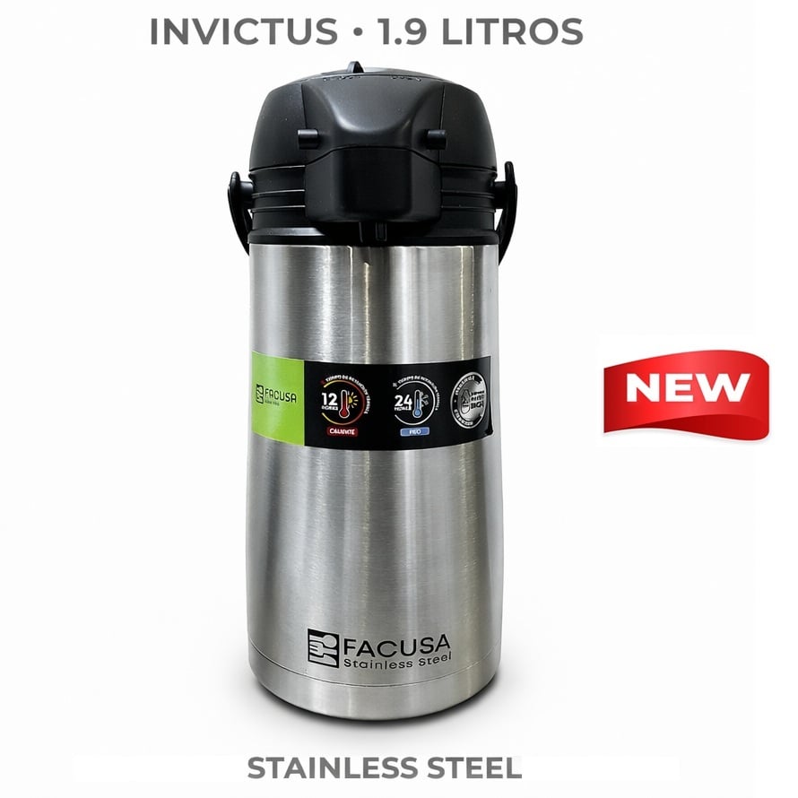 TERMO SIFÓN 1.9 LT. ACERO INOXIDABLE INVICTUS - 1