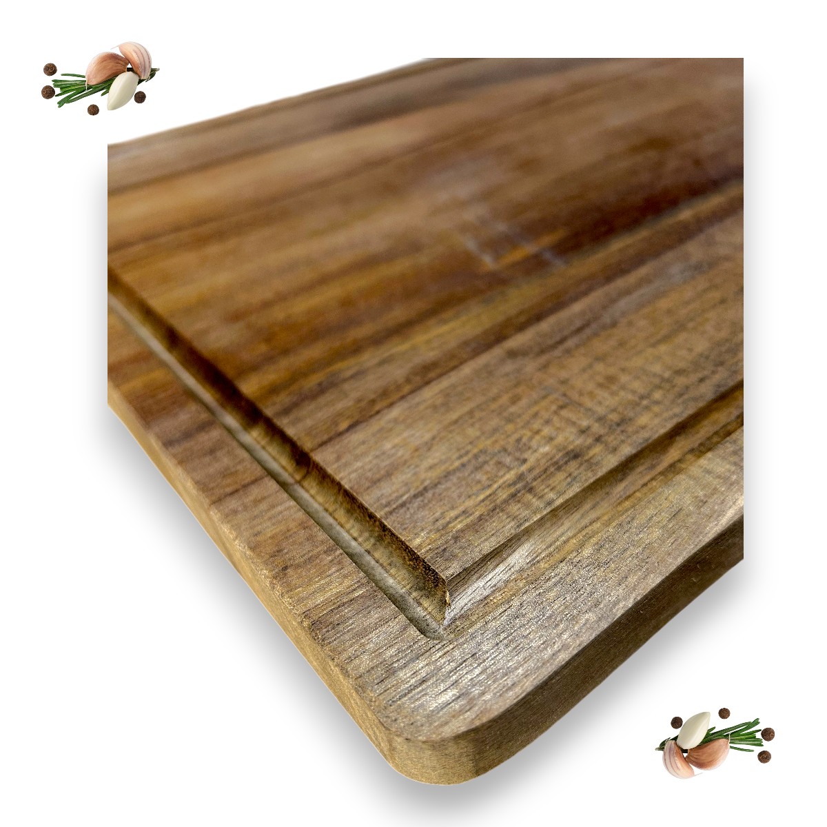 TABLA PARA PICAR DE MADERA XL - REVERSIBLE - 3