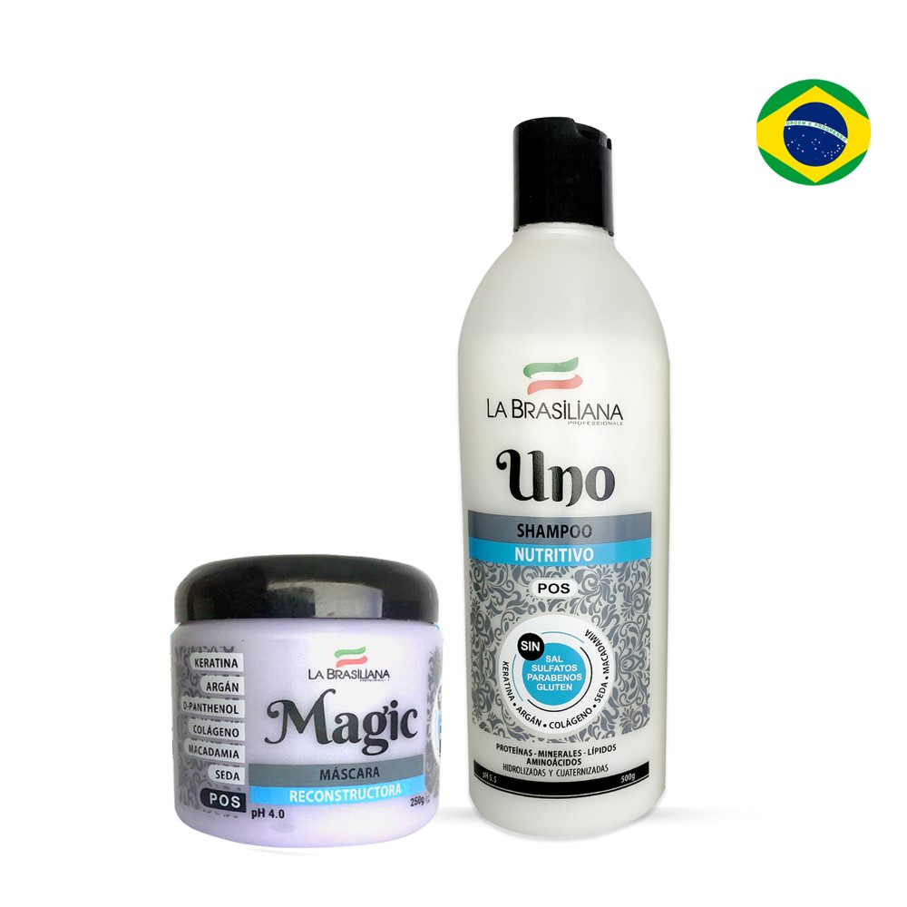 SHAMPOO LA BRASILIANA POST ALISADO Y MASCARILLA - 1