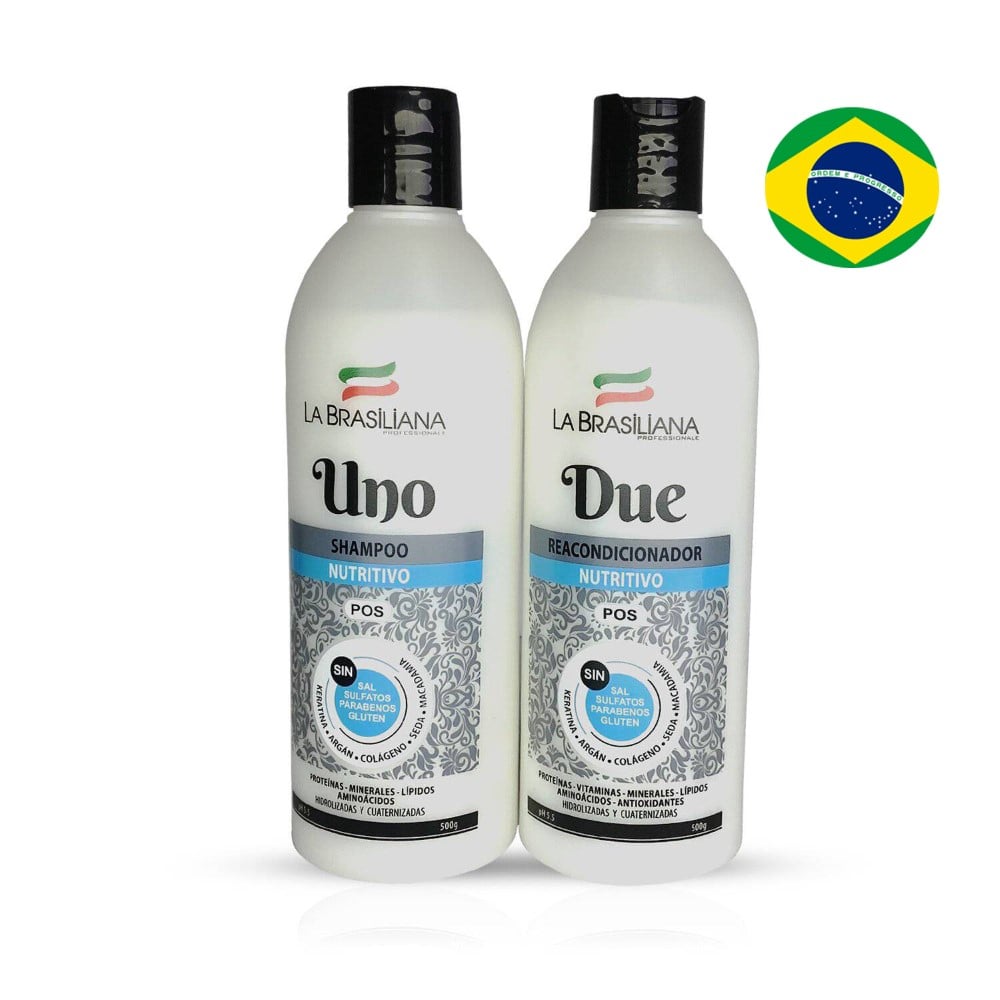 SHAMPOO Y ACONDICIONADOR LA BRASILIANA POST ALISADO - 1