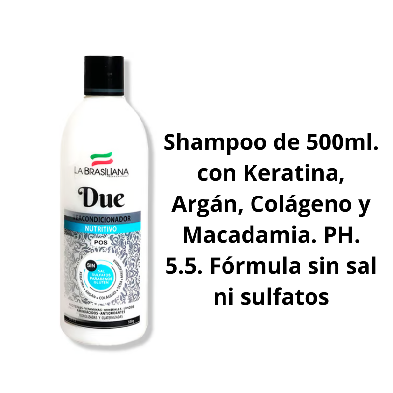 SHAMPOO Y ACONDICIONADOR LA BRASILIANA POST ALISADO - 3