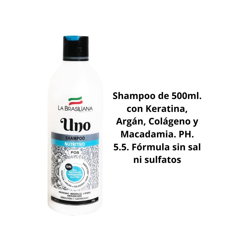 SHAMPOO LA BRASILIANA POST ALISADO POR 3 - 2