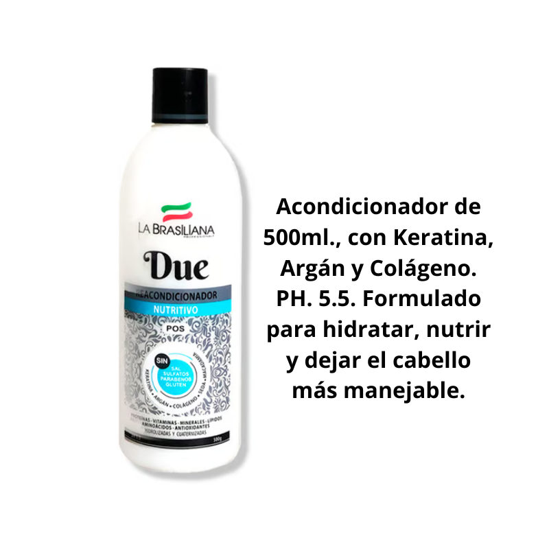 TRATAMIENTO CAPILAR LA BRASILIANA POST ALISADO - 2