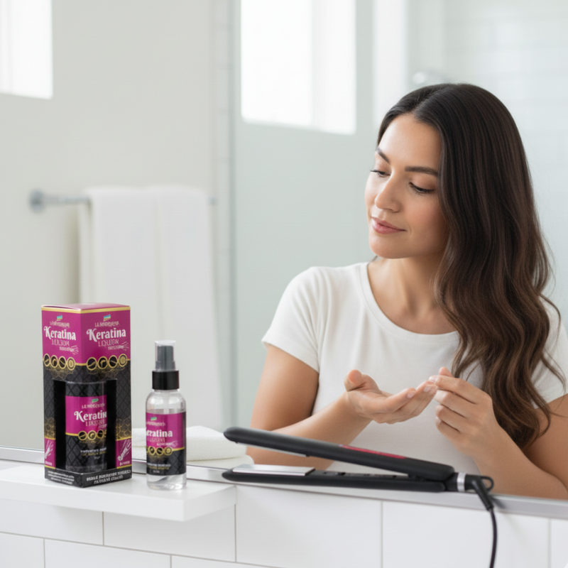 PROTECTOR TERMICO KERATINA LIQUIDA LA BRASILIANA 60 ML. - 2