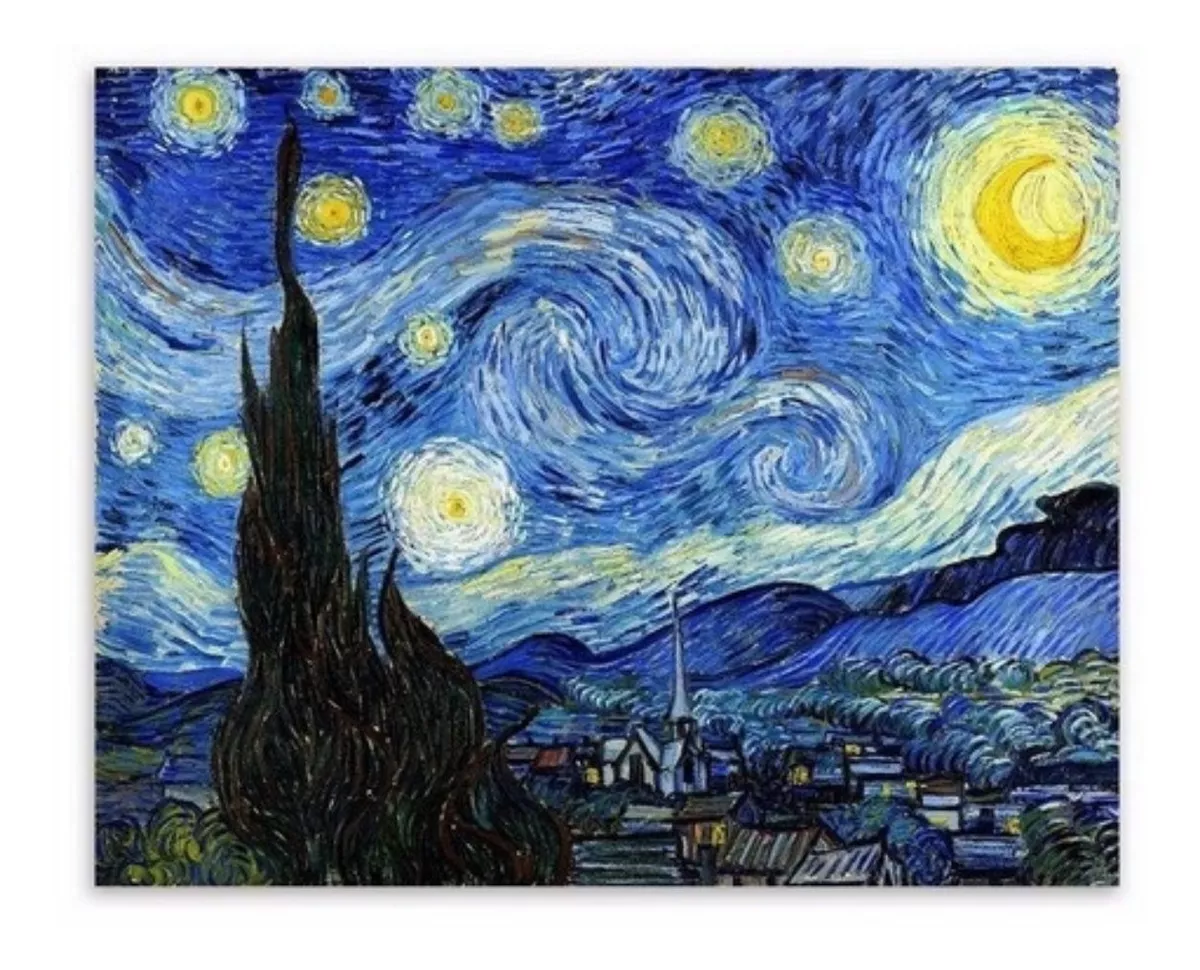 KIT PAINT BY NUMBER AL OLEO LA NOCHE ESTRELLADA VAN GOGH - 1