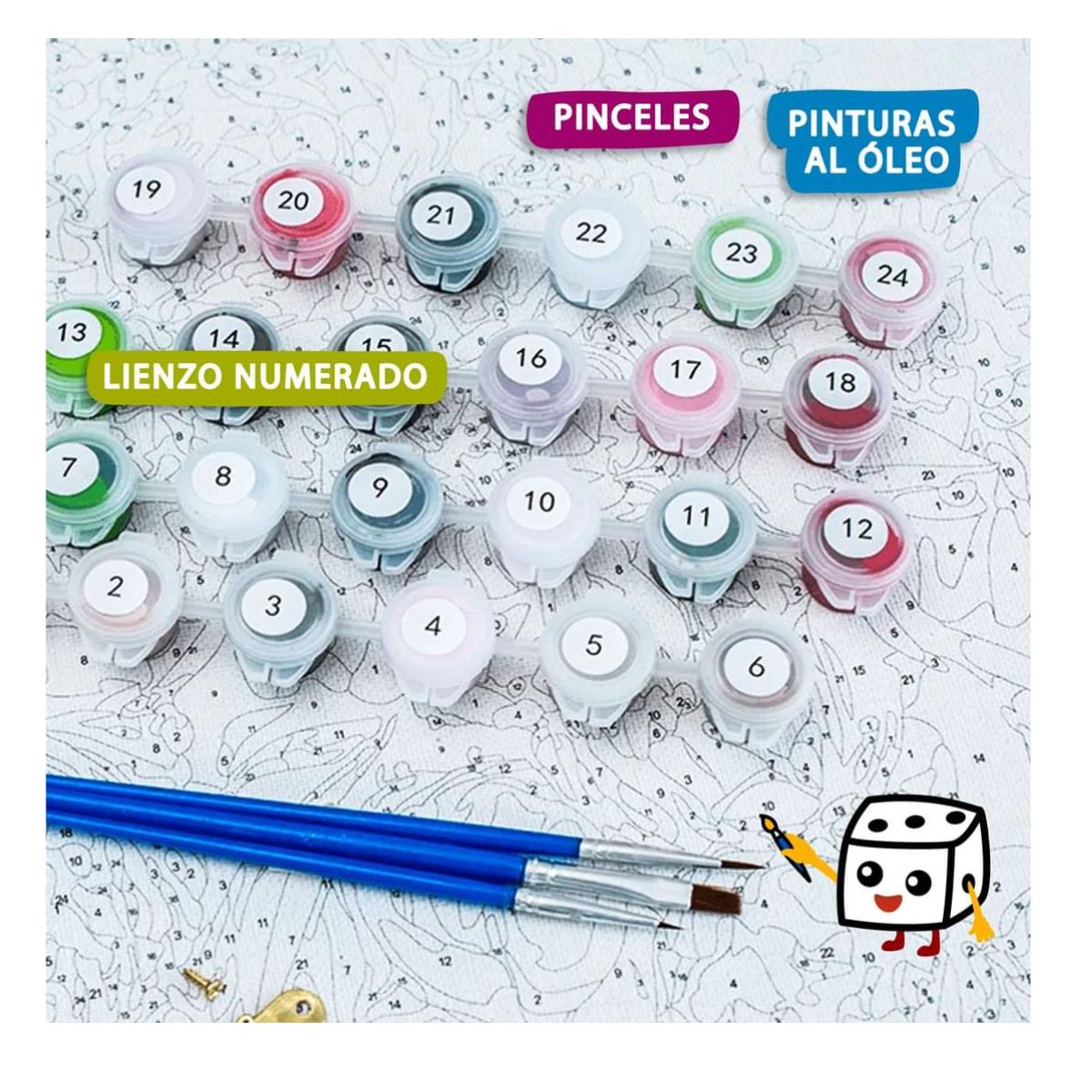 KIT PAINT BY NUMBER AL OLEO LA NOCHE ESTRELLADA VAN GOGH - 4
