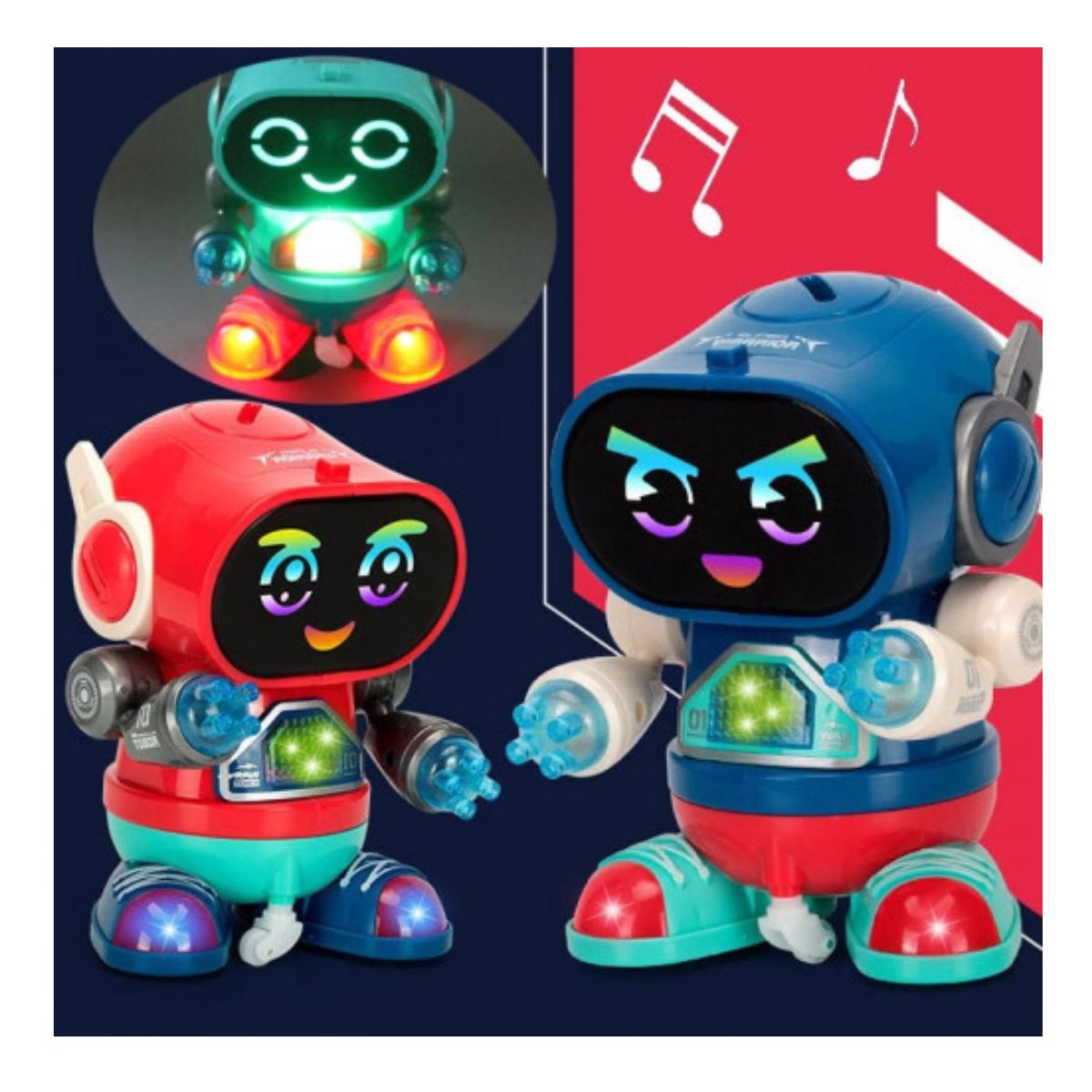 JUEGO DIDÁCTICO ROBOT DIVERTIDO BAILARIN CAMINA LUCES Y SONIDO - 9