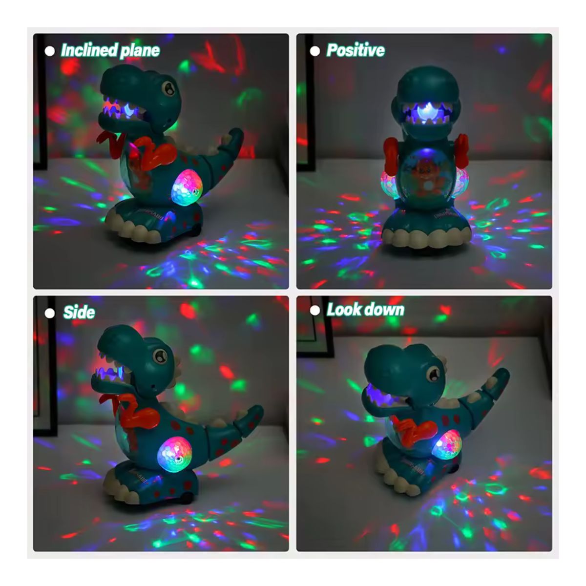 FIGURA DINOSAURIO T-REX DIDACTICO LUCES SONIDOS MOVIMIENTOS - 7