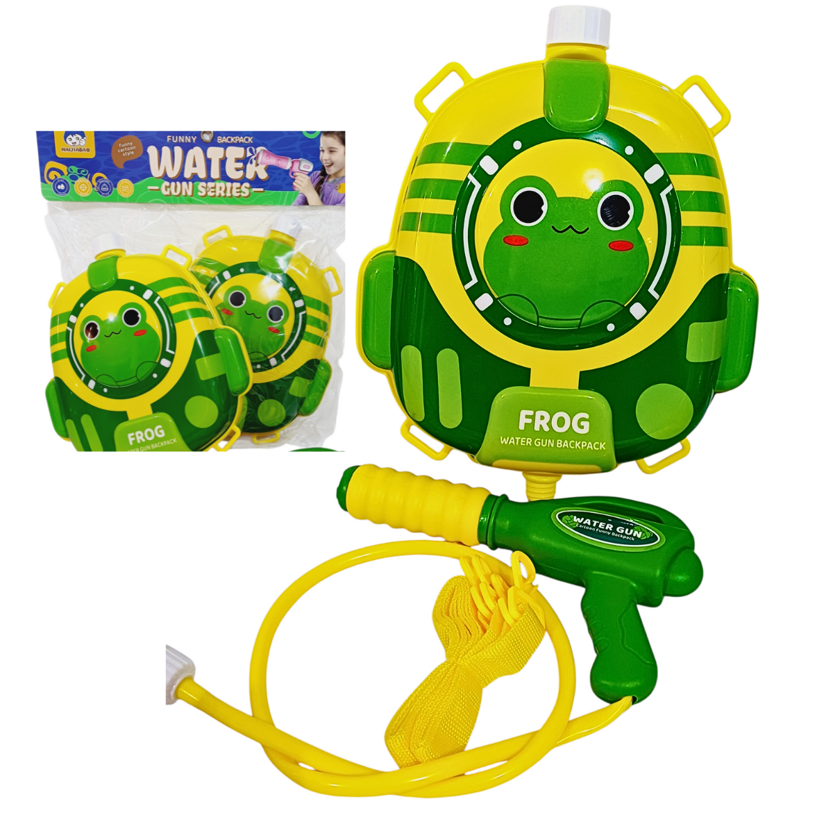 MOCHILA D/AGUA CON PISTOLA CHISGUETE JUGUETE DE VERANO NIÑOS - 1