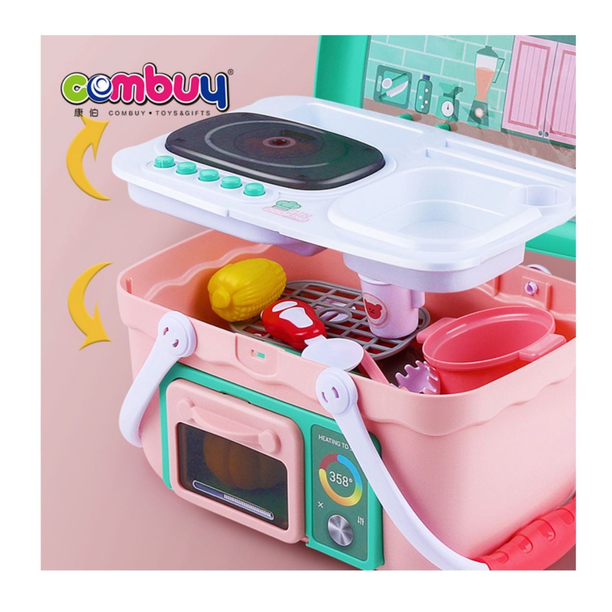SET COCINA PICNIC REALISTA CON EFECTOS 30 PIEZAS JUGUETE - 4