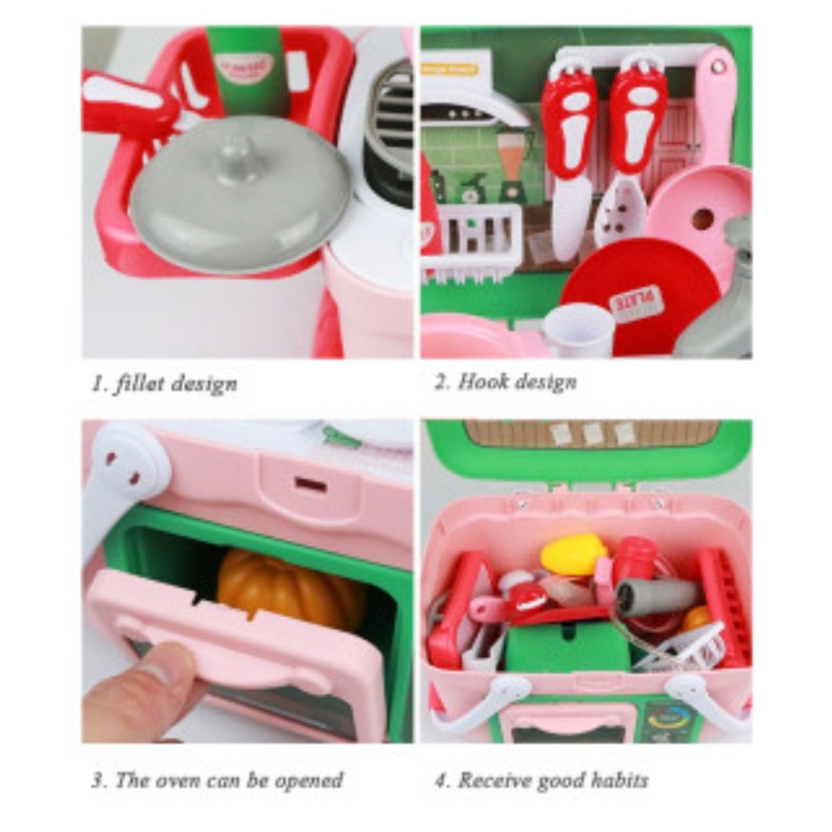 SET COCINA PICNIC REALISTA CON EFECTOS 30 PIEZAS JUGUETE - 9
