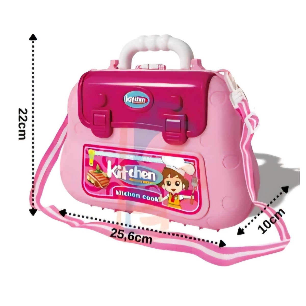 JUGUETE DE COCINA MALETA CON ACCESORIOS 26 PIEZAS PARA NIÑAS - 5
