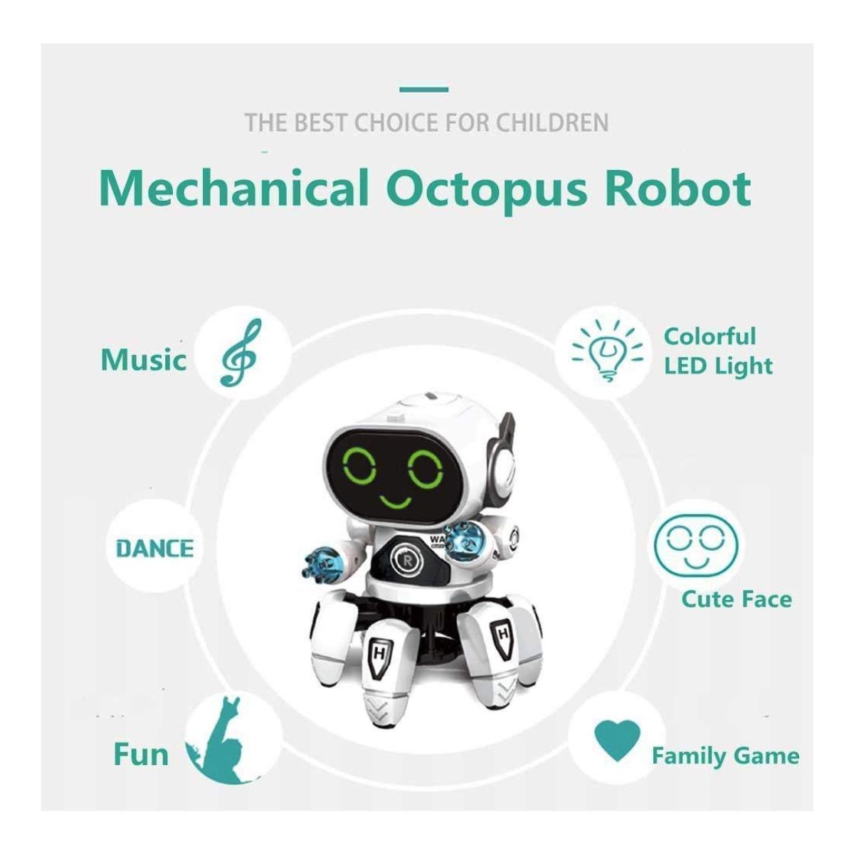 JUGUETE ROBOT CON LUCES Y SONIDO CAMINA ELEGANTE DISEÑO - 7