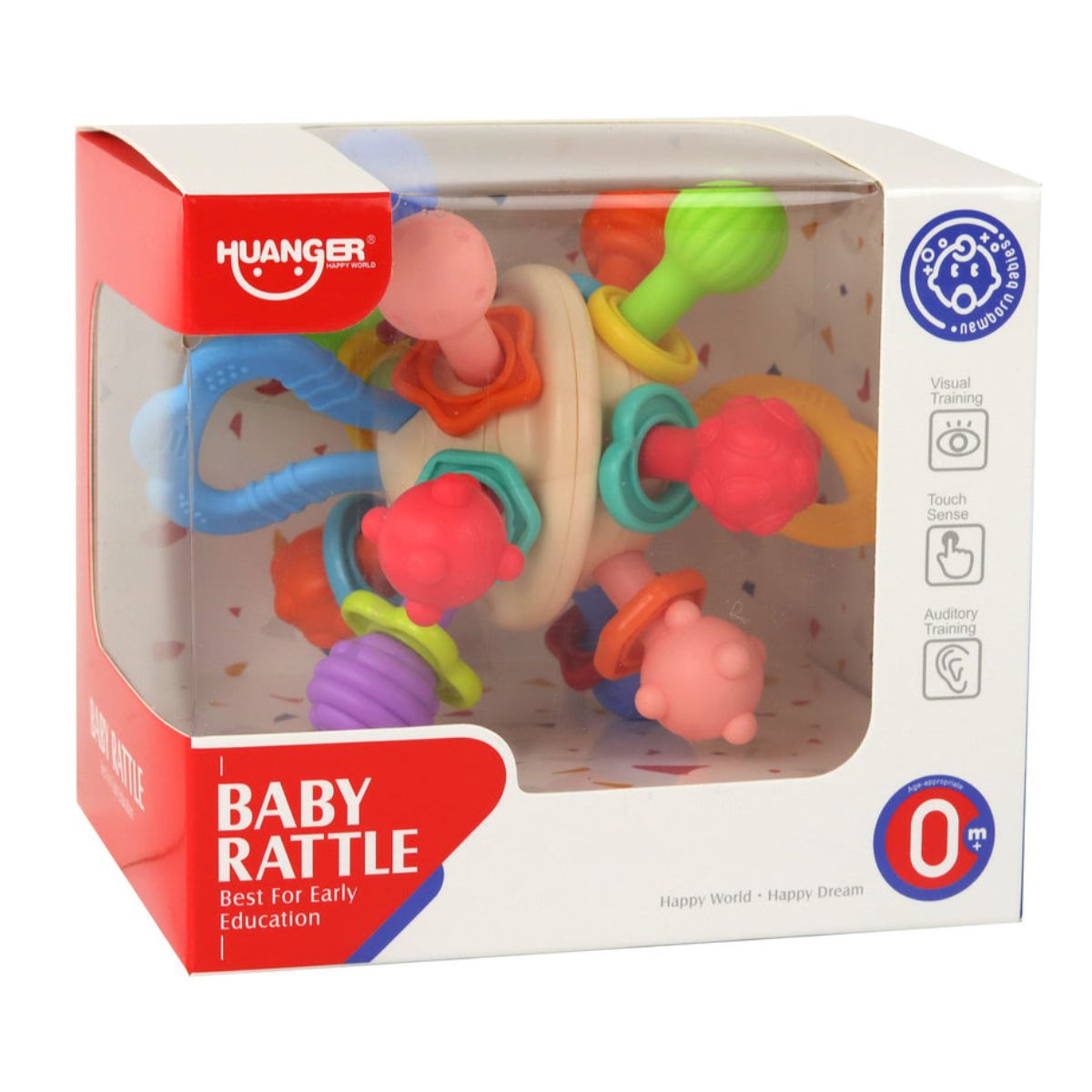 JUGUETE SENSORIAL CON MORDEDOR PARA BEBES PARA LA DENTICION - 10