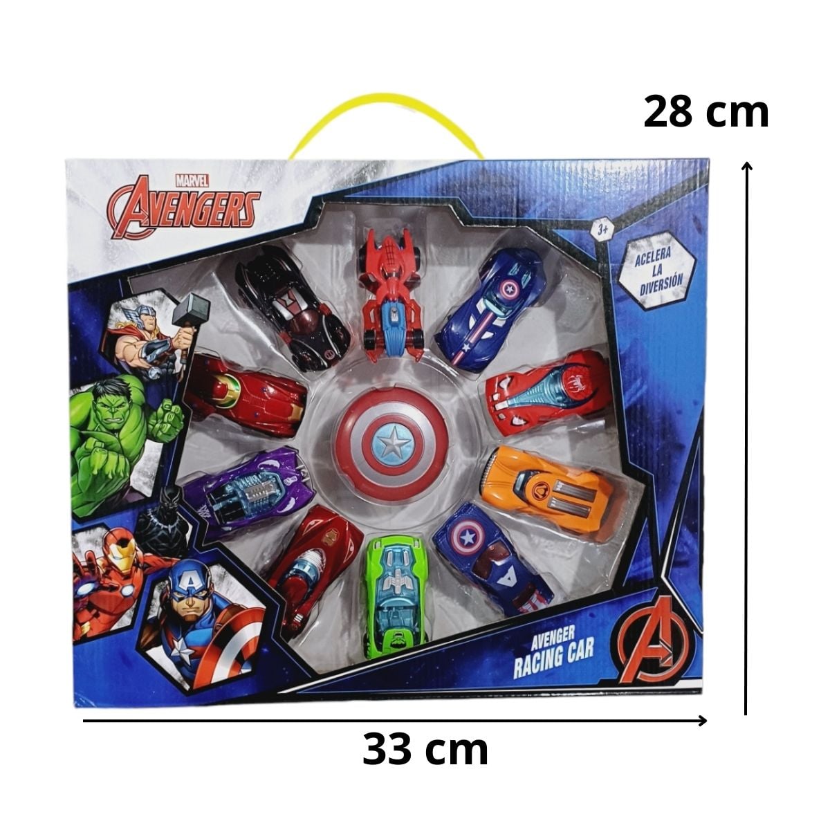 JUGUETE PACK 10 CARROS DE METAL AVENGERS CON LICENCIA MARVEL - 4