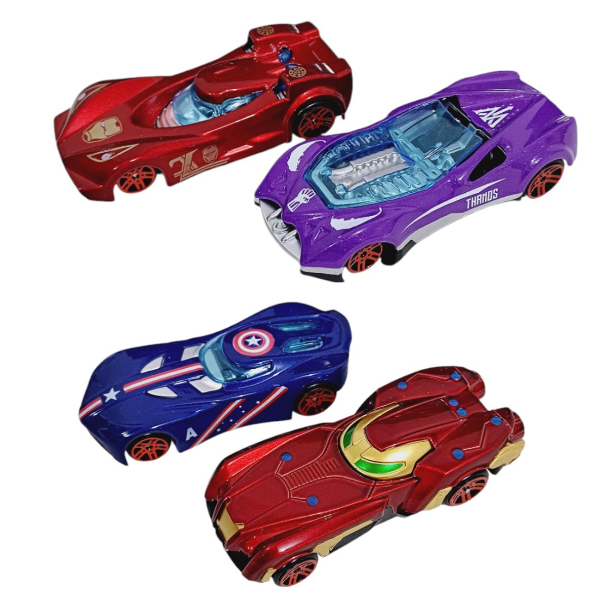 JUGUETE PACK 10 CARROS DE METAL AVENGERS CON LICENCIA MARVEL - 5