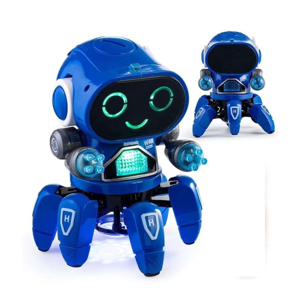ROBOT BAILARÍN INTERACTIVO AZUL CON LUCES LED, MÚSICA, MOVIMIENTOS PARA NIÑOS - 10