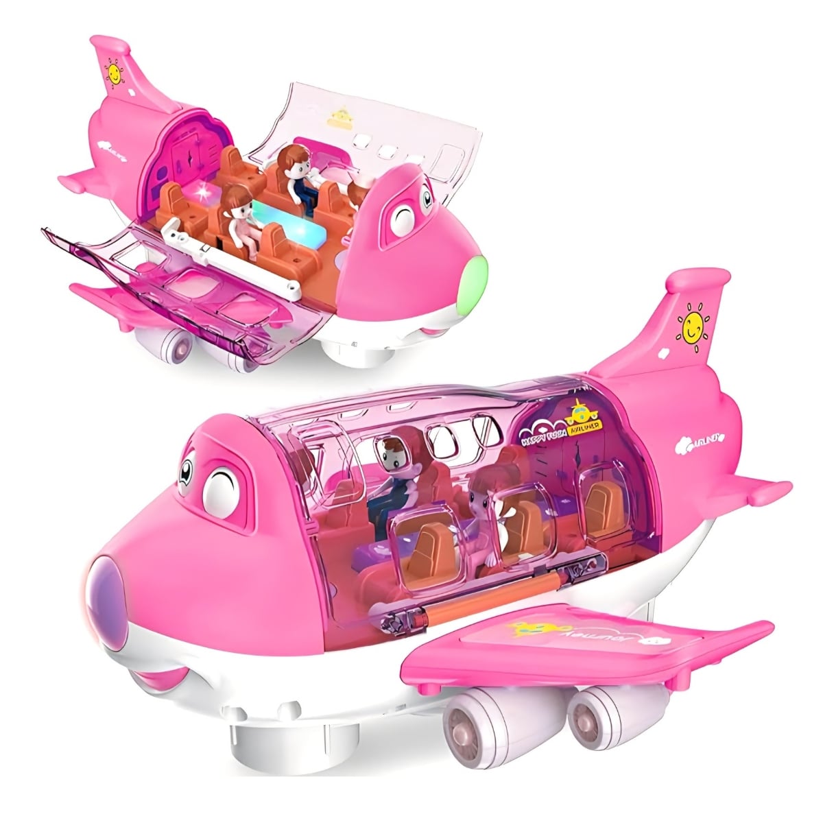 JUGUETE DE AVION GIRATORIO 360° MUSICAL CON LUCES PARA NIÑAS - 1