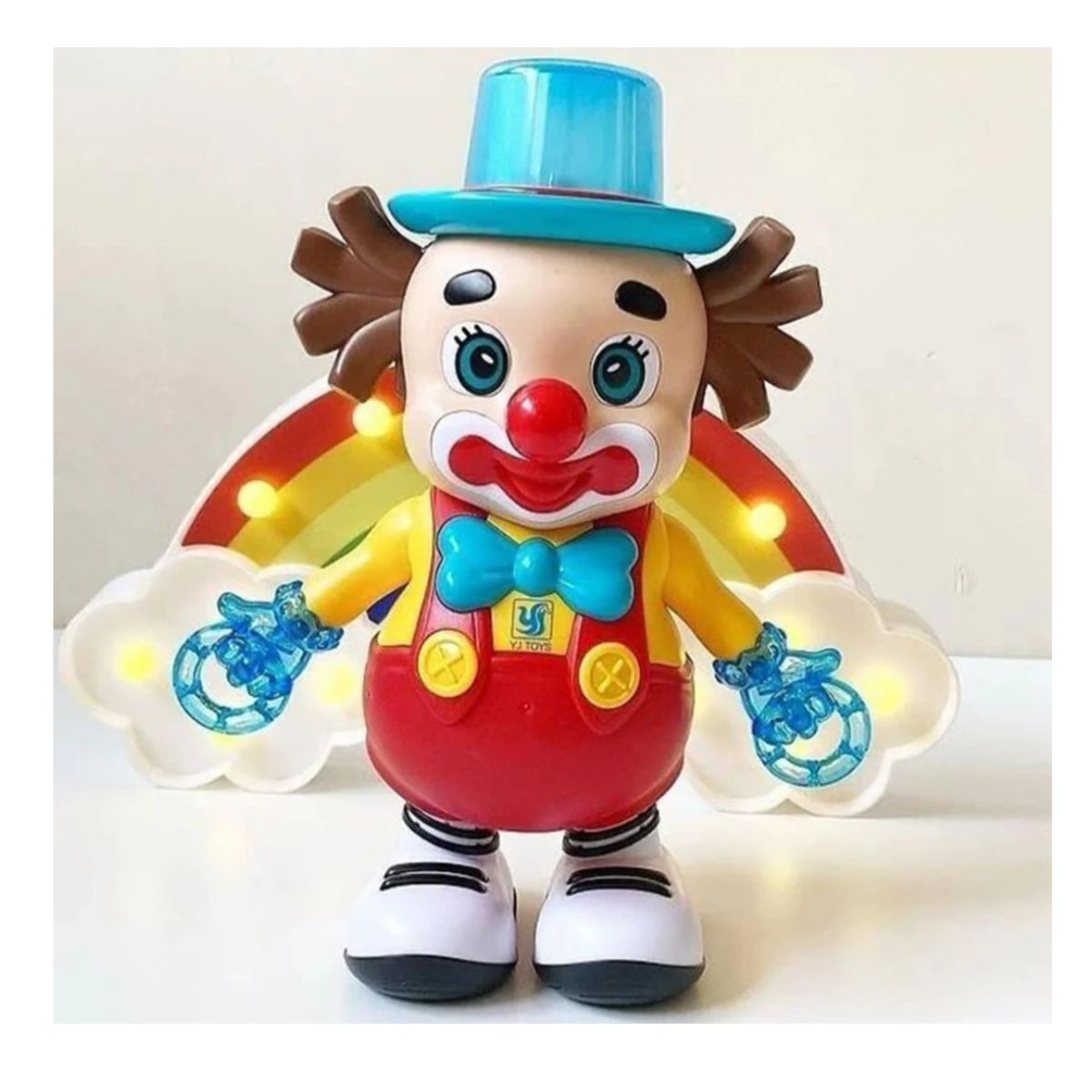 JUGUETE ROBOT PAYASO BAILARÍN ELECTRÓNICO LUZ Y SONIDO - 7