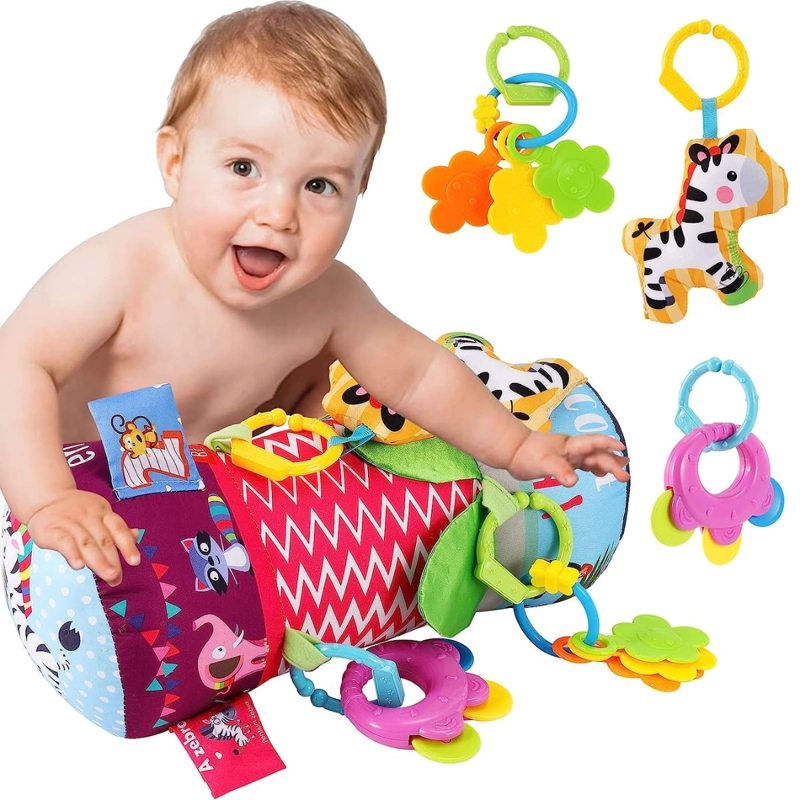 RODILLO PARA ESTIMULACION DE GATEO DEL BEBE CON SONAJERO - 1
