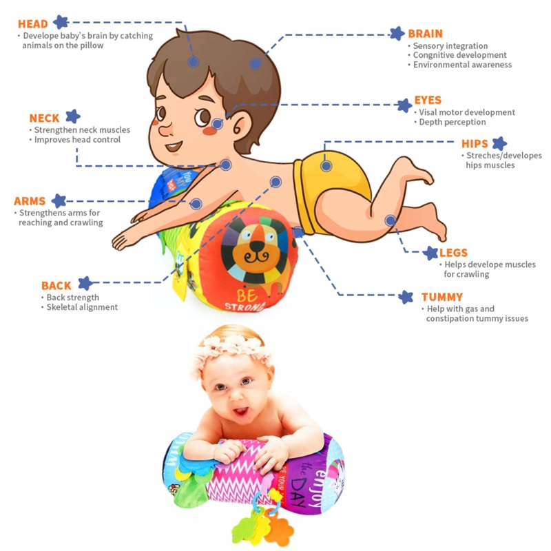 RODILLO PARA ESTIMULACION DE GATEO DEL BEBE CON SONAJERO - 4