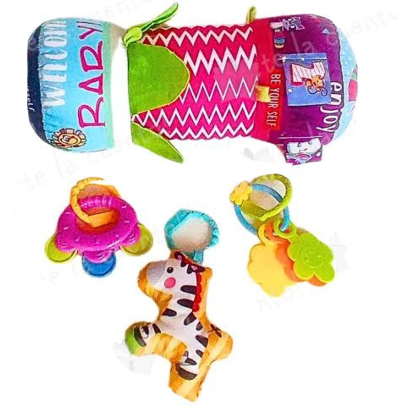 RODILLO PARA ESTIMULACION DE GATEO DEL BEBE CON SONAJERO - 6