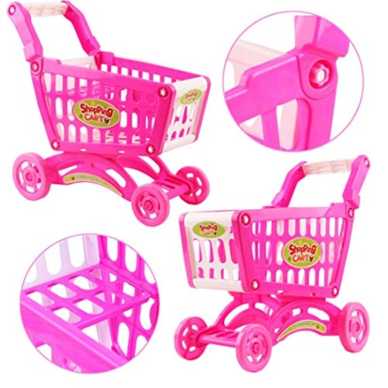 JUGUETE CARRITO DE COMPRAS 56 PIEZAS PARA NIÑAS SUPERMERCADO - 6