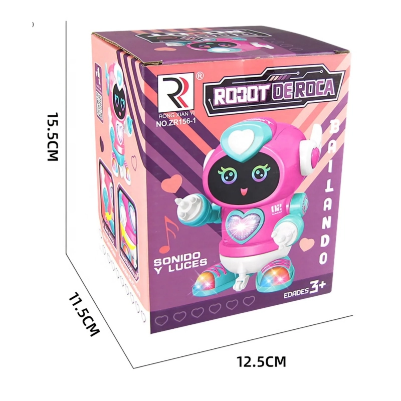 JUGUETE DIVERTIDO ROBOT PARA NIÑAS CAMINA CON LUCES, SONIDOS NIÑA - 9
