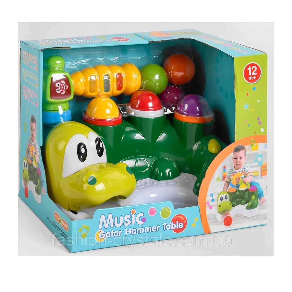 JUGUETE DE ENCAJE Y ESTIMULACION PARA BEBES CON MARTILLO MUSICAL CON LUZ - 10
