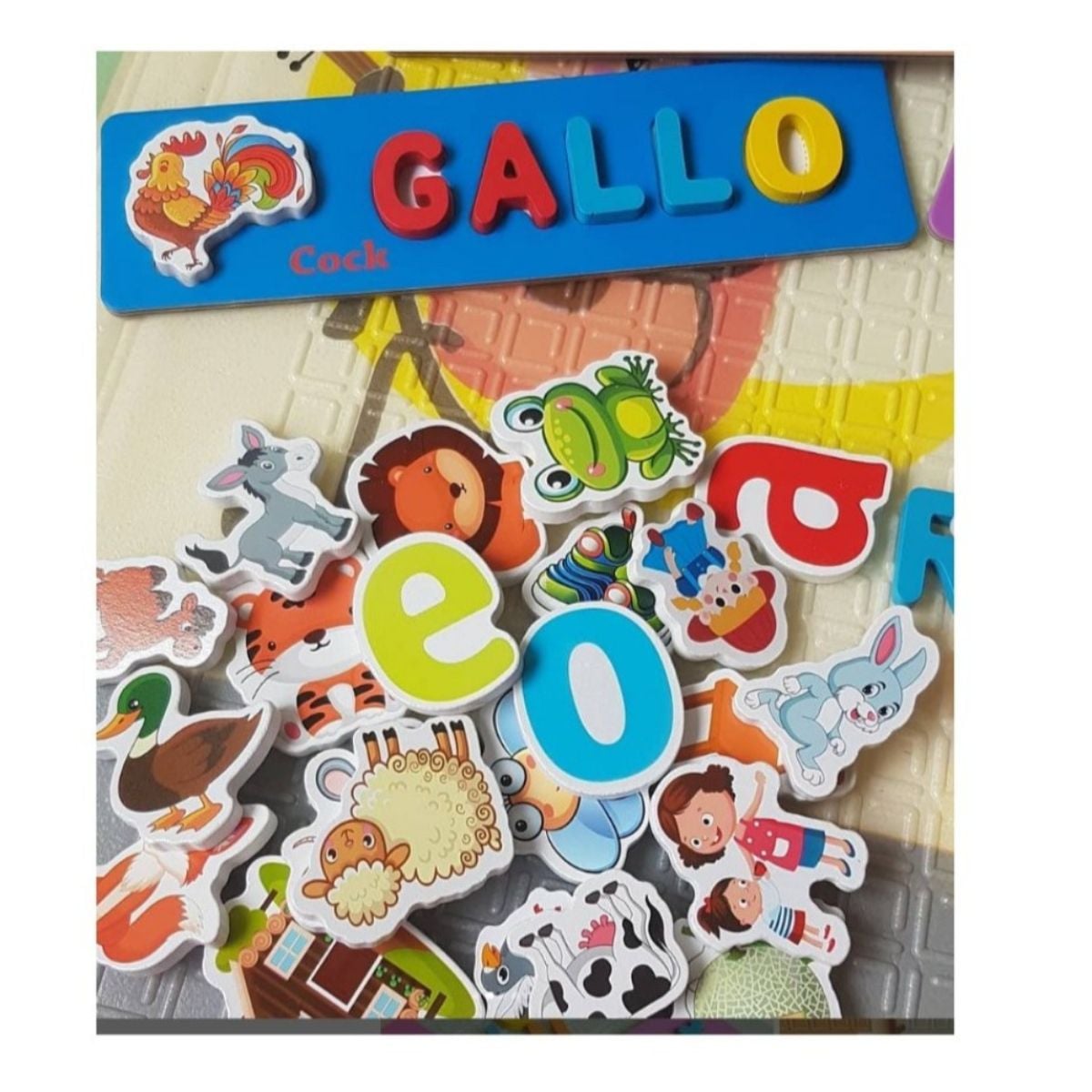 JUEGO EDUCATIVO FORMANDO PALABRAS ENCAJE PARA NIÑOS PAIRING - 5