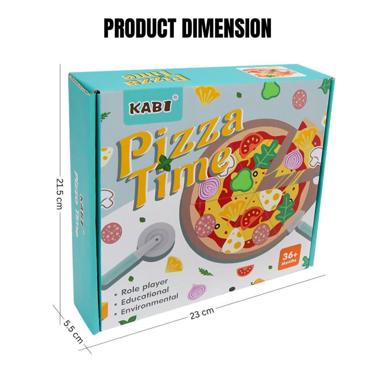 JUGUETE PIZZA DE MADERA DIDACTICO 25 PCS PARA NIÑOS ARMABLE - 9