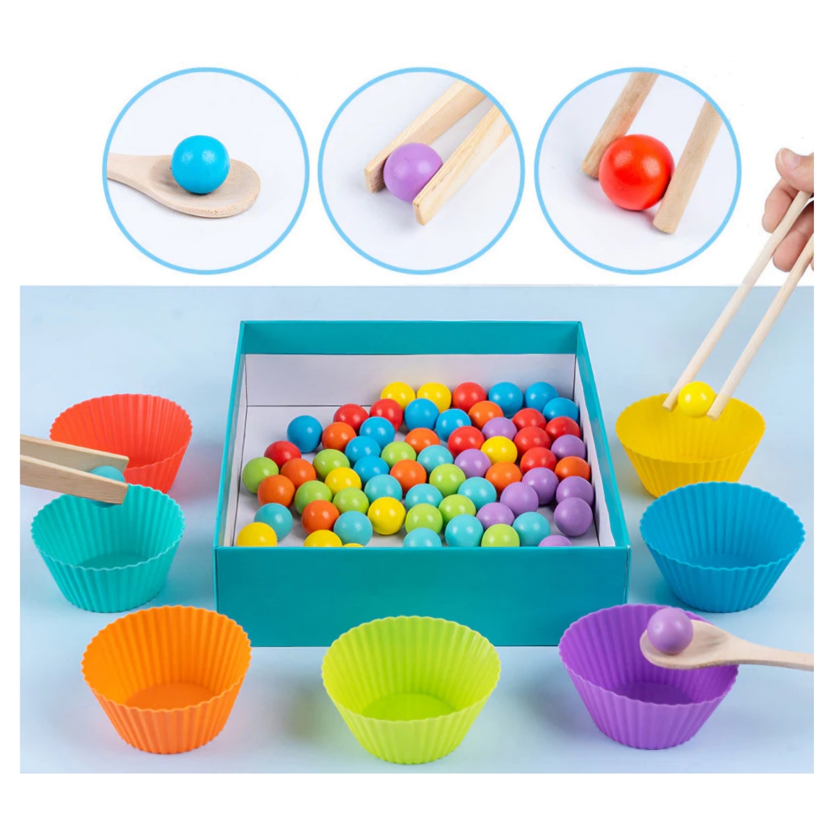 JUGUETE DE APRENDIZAJE NUMERICO MONTESSORI CONTEO MATEMATICO - 10