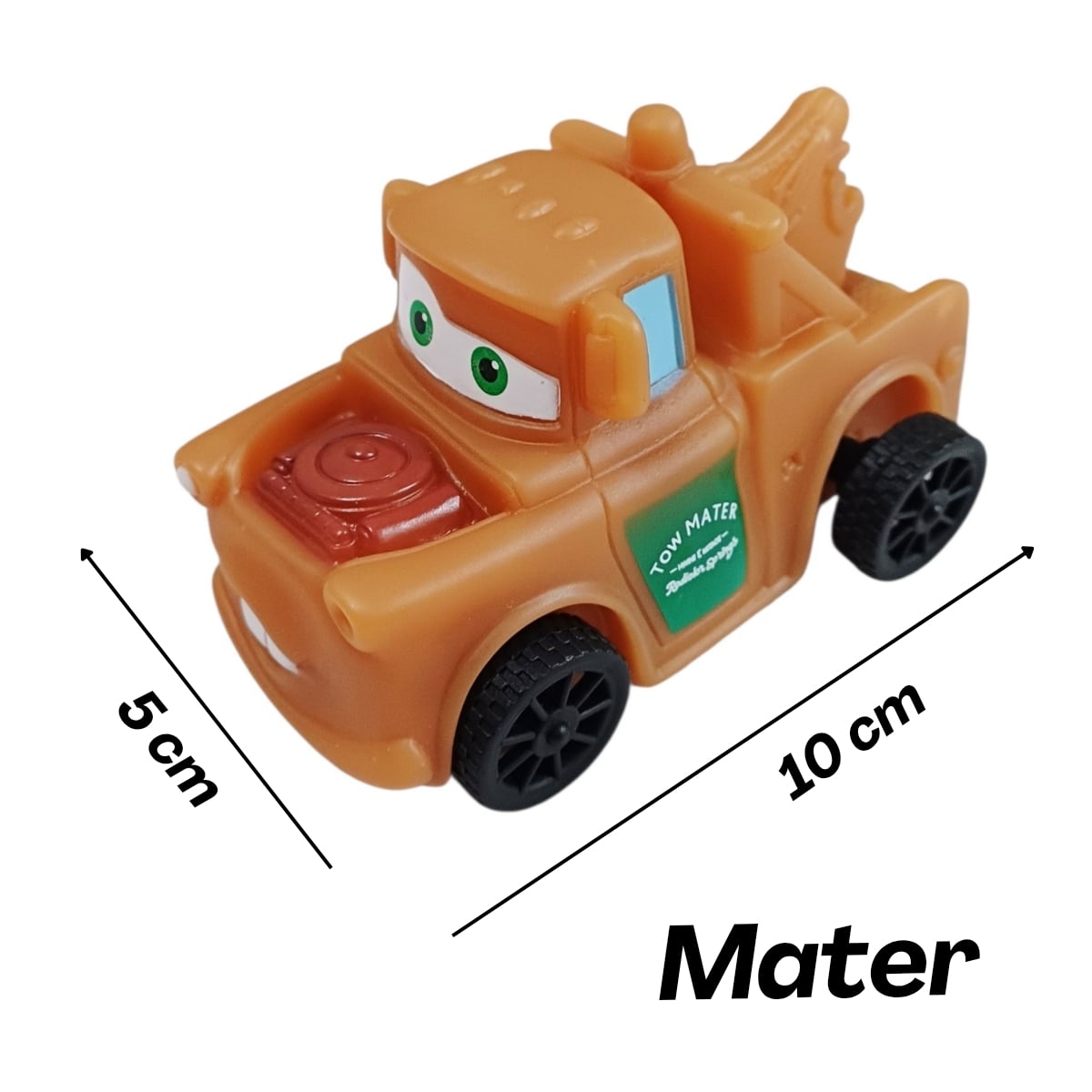 SET 6 CARROS CARS RAYO MCQUEEN DE GOMA RESISTENTE JUGUETE PARA NIÑOS 10CM CON LICENCIA - 3