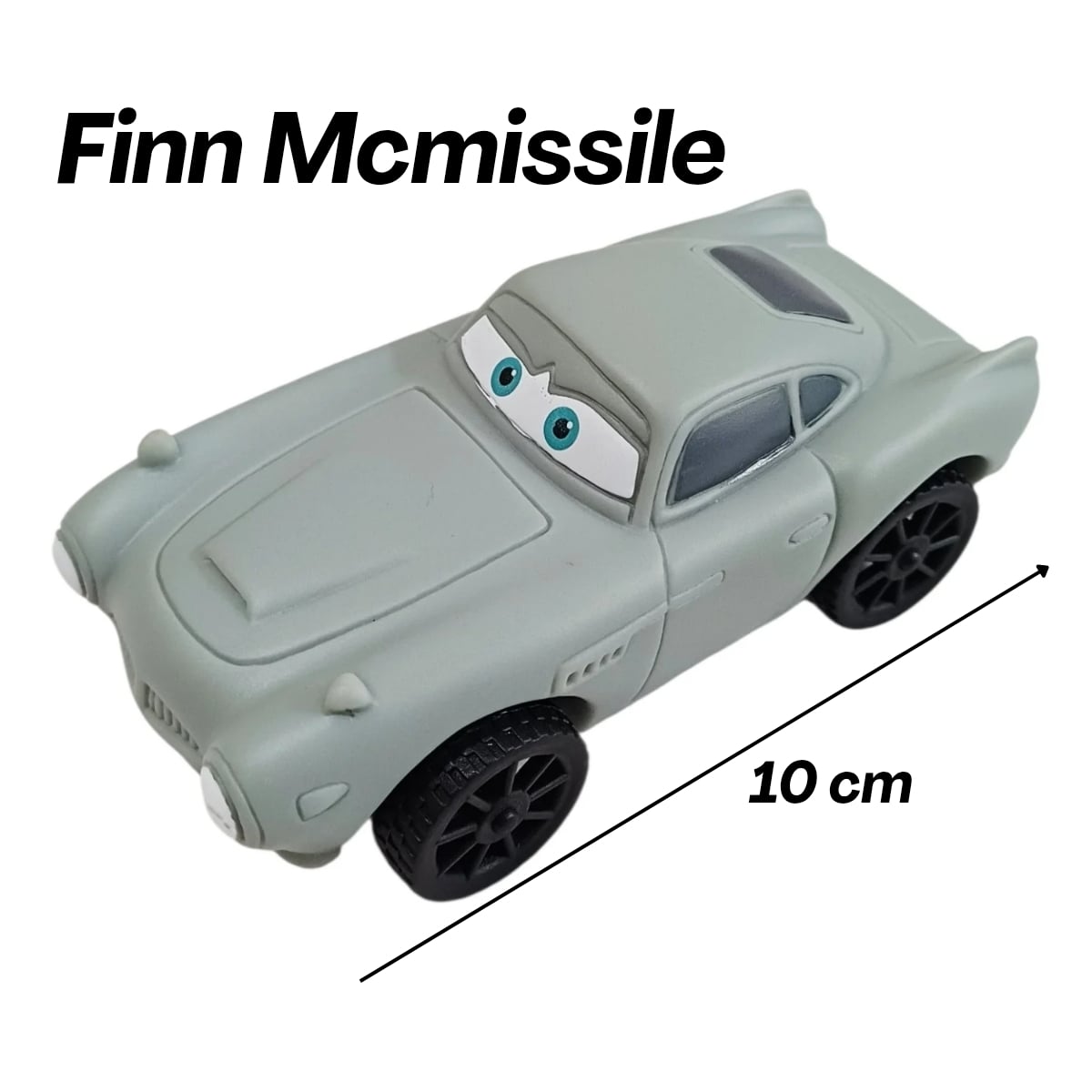 SET 6 CARROS CARS RAYO MCQUEEN DE GOMA RESISTENTE JUGUETE PARA NIÑOS 10CM CON LICENCIA - 5