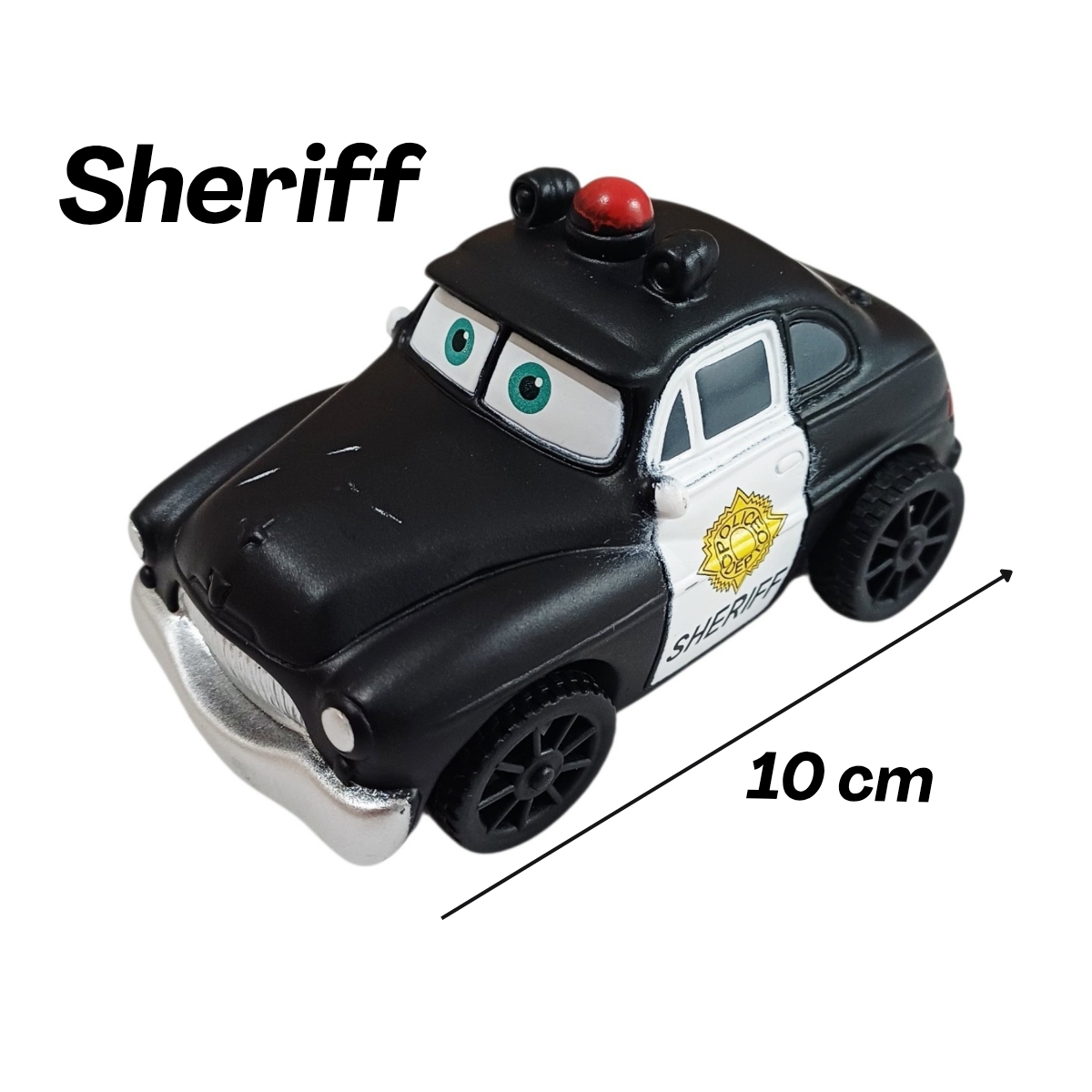 SET 6 CARROS CARS RAYO MCQUEEN DE GOMA RESISTENTE JUGUETE PARA NIÑOS 10CM CON LICENCIA - 7