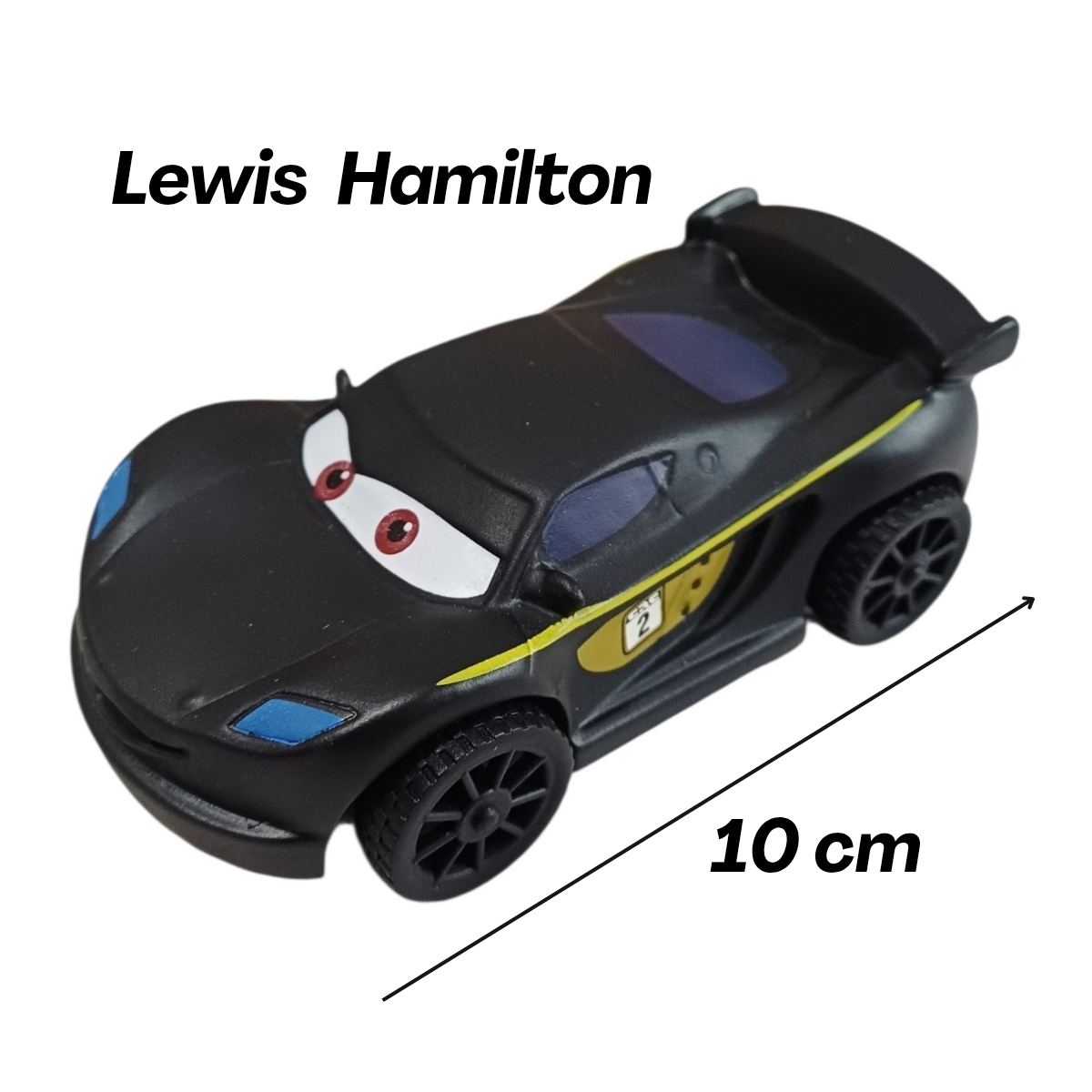 SET 6 CARROS CARS RAYO MCQUEEN DE GOMA RESISTENTE JUGUETE PARA NIÑOS 10CM CON LICENCIA - 8