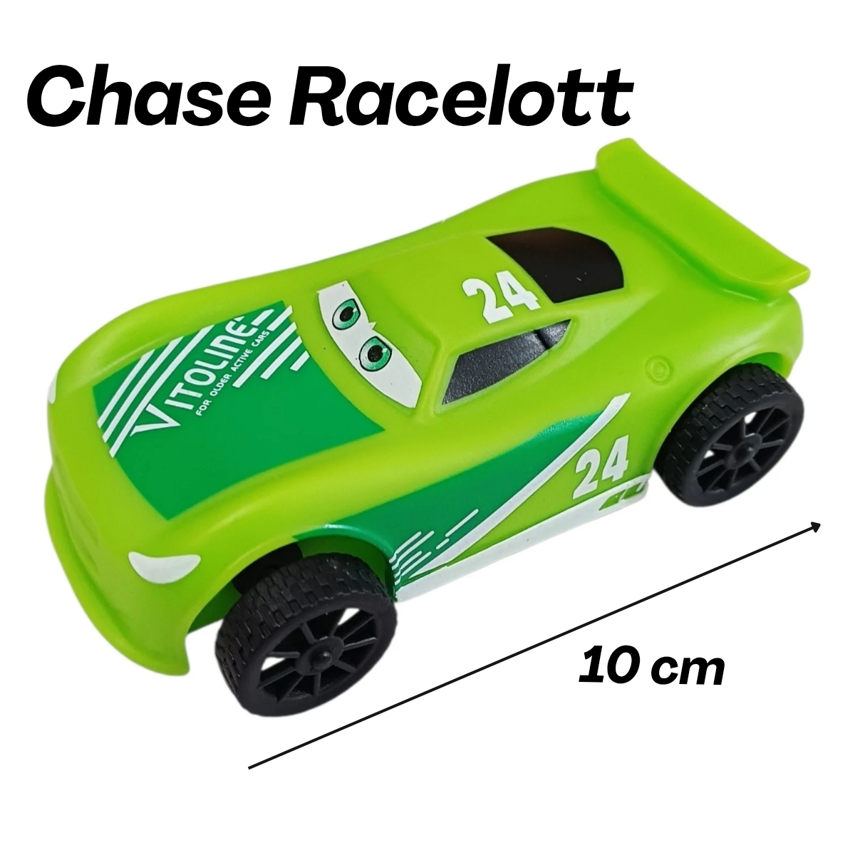 SET 6 CARROS CARS RAYO MCQUEEN DE GOMA RESISTENTE JUGUETE PARA NIÑOS 10CM CON LICENCIA - 2
