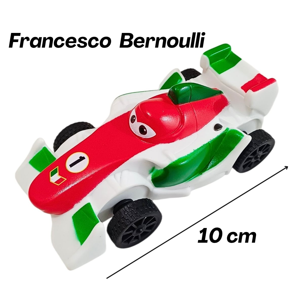 SET 6 CARROS CARS RAYO MCQUEEN DE GOMA RESISTENTE JUGUETE PARA NIÑOS 10CM CON LICENCIA - 3