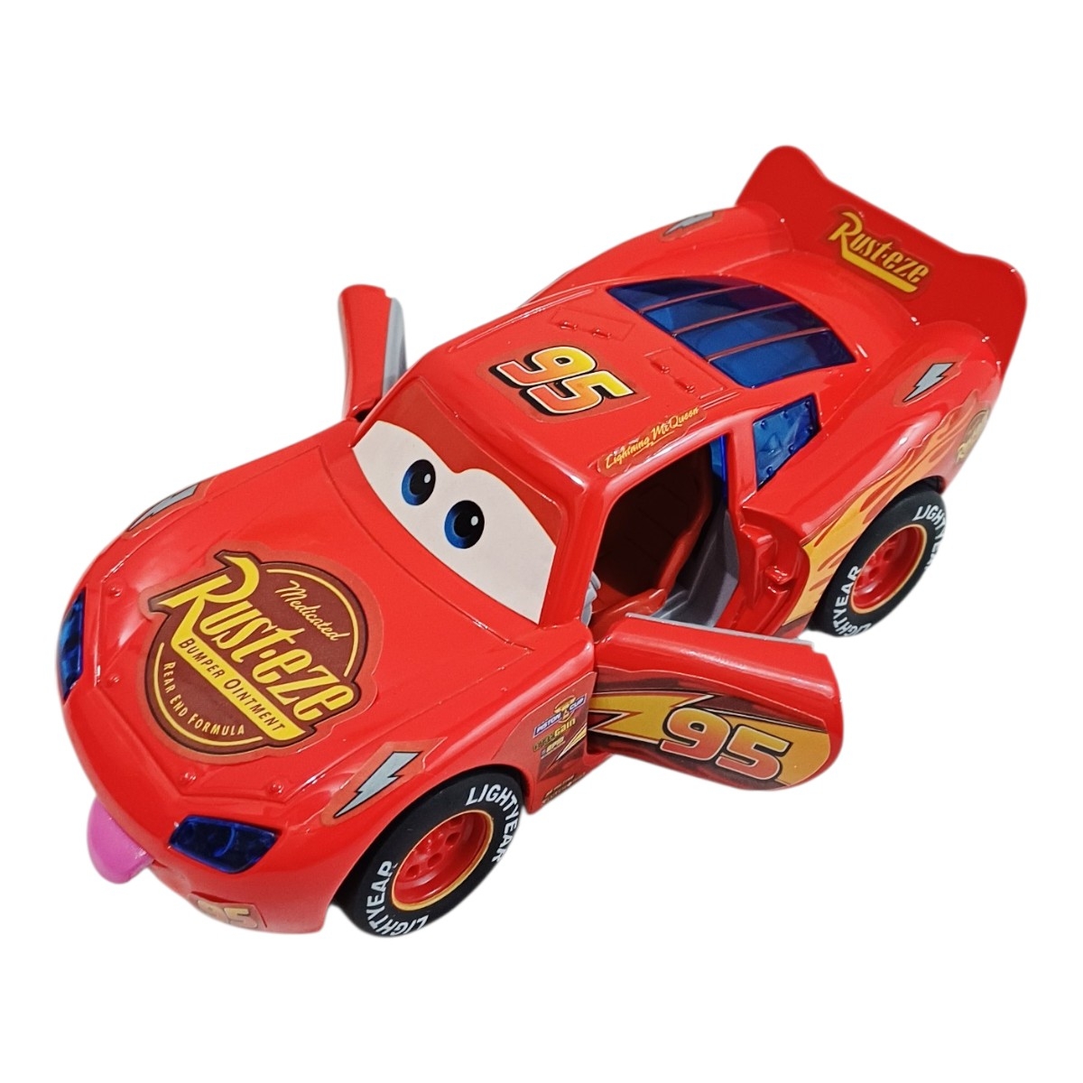 JUGUETE AUTO DE METAL RAYO MCQUEEN LUZ Y SONIDO CON FRICCION COLECCION CARS PARA NIÑOS - 5