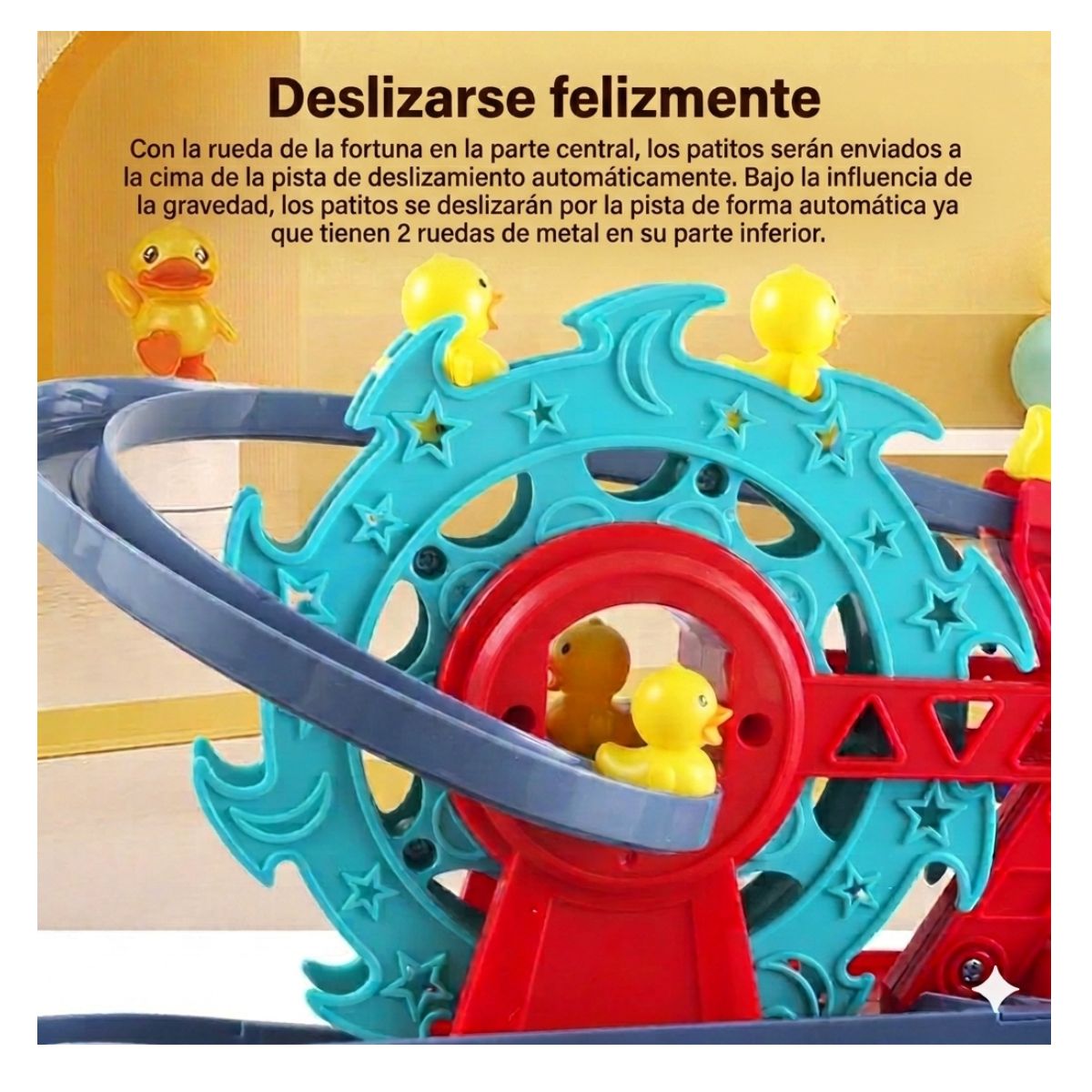 JUGUETE CAMIÓN BOMBERO PISTA MUSICAL ESCALERA DE PATITOS CON LUCES - 7