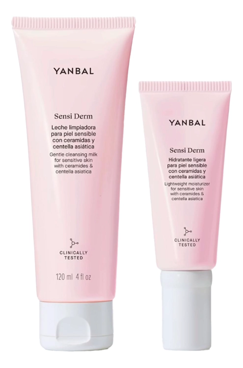 KIT LIMPIADOR + HIDRATANTE Y SERUM PIEL SENSIBLE SENSI DERM - 2