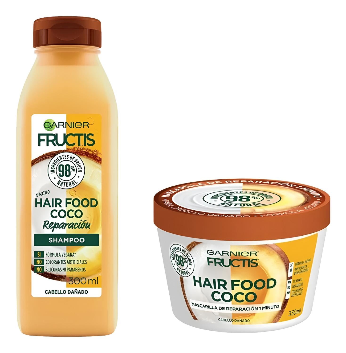 PACK FRUCTIS COCO: SHAMPOO + MASCARILLA CAPILAR - 1