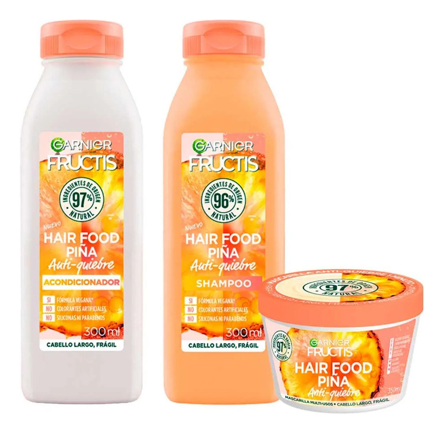 PACK FRUCTIS PIÑA: SHAMPOO CON MASCARILLA CAPILAR - 2