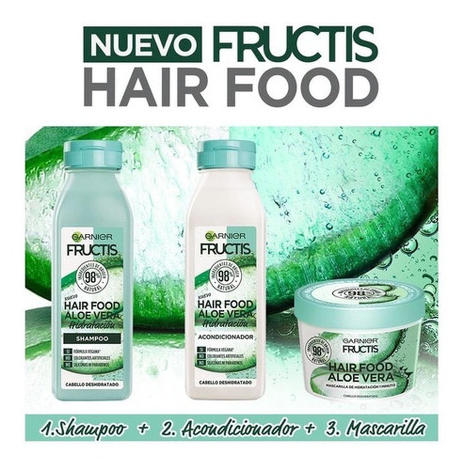 KIT GARNIER FRUCTIS HAIR FOOD ALOE VERA RUTINA X3 - 3