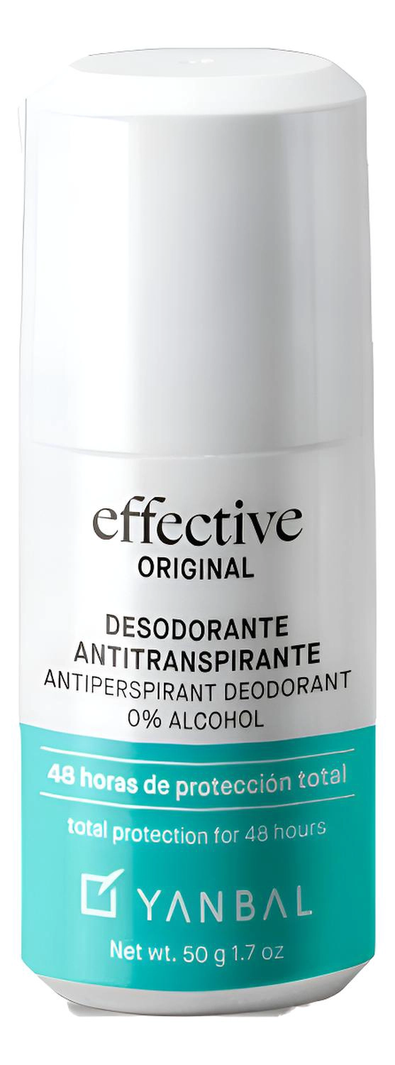 DESODORANTE EFFECTIVE ORIGINAL ROLL ON YANBAL AGRADABLE - 1