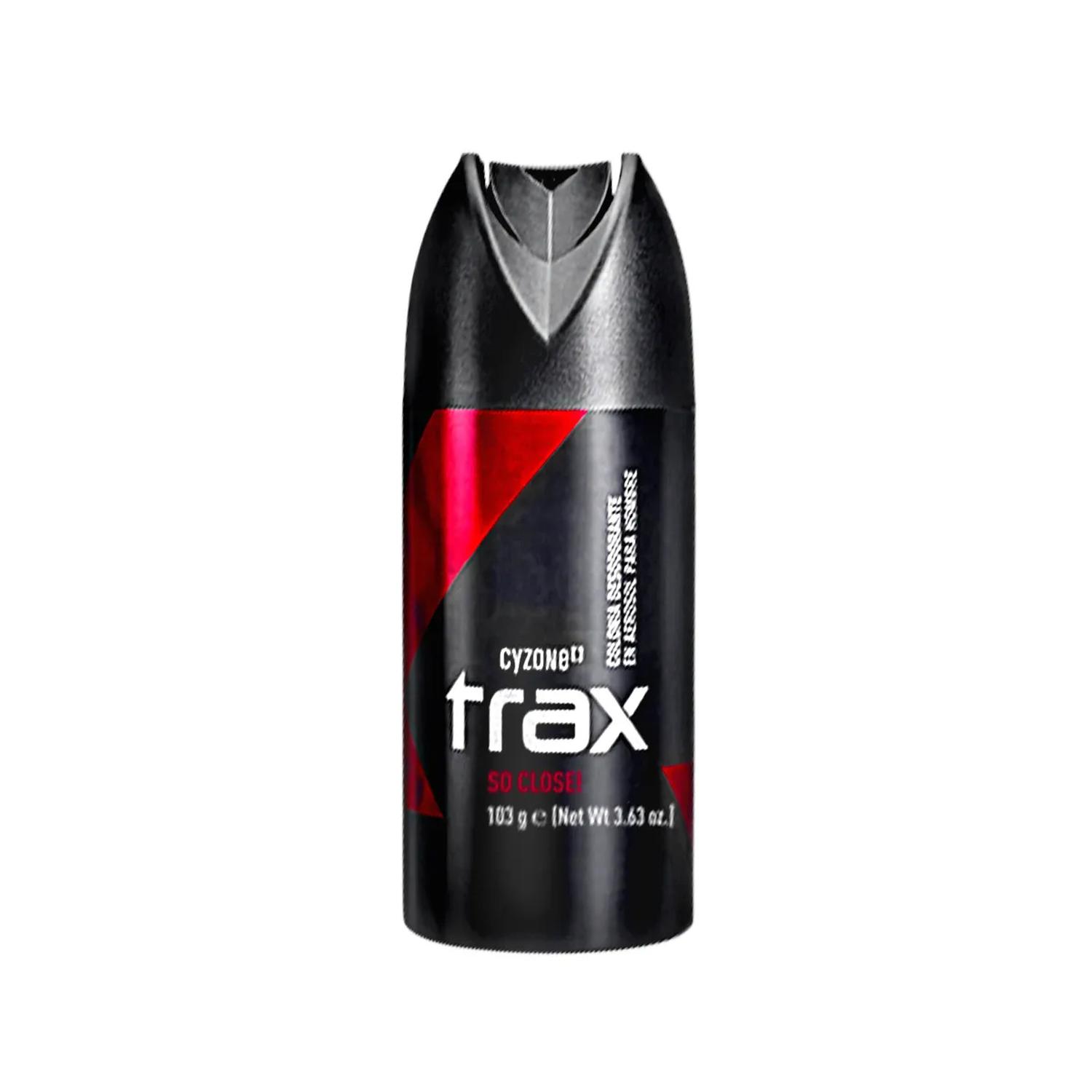 DESODORANTE SPRAY DE HOMBRE TRAX SO CLOSE 103G - 1