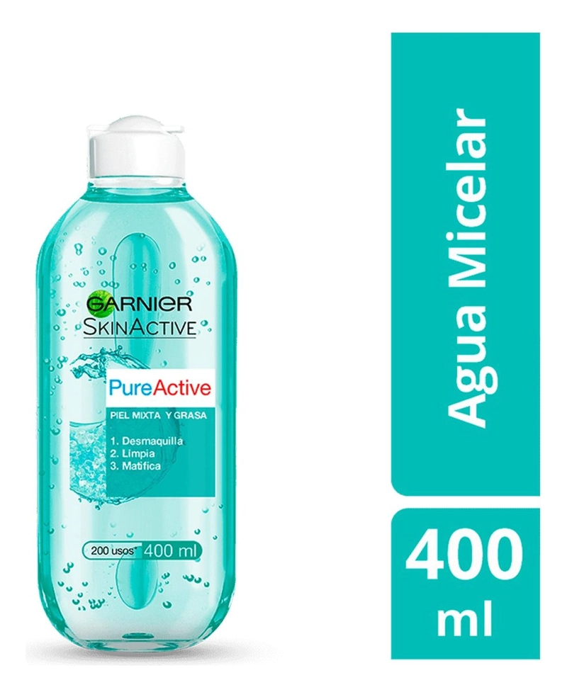 AGUA MICELAR TODO EN 1 PIEL GRASA-MIXTA Y SENSIBLE GARNIER - 2