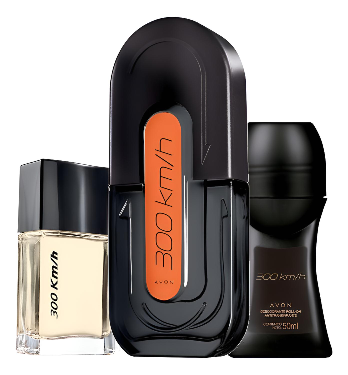300 KM/H PERFUME DE HOMBRE CON MINI Y DEO ROLL ON AVON - 1