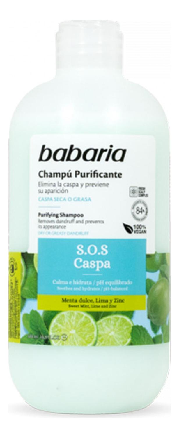 CHAMPÚ PURIFICANTE SOS CASPA BABARIA 500ML - 1