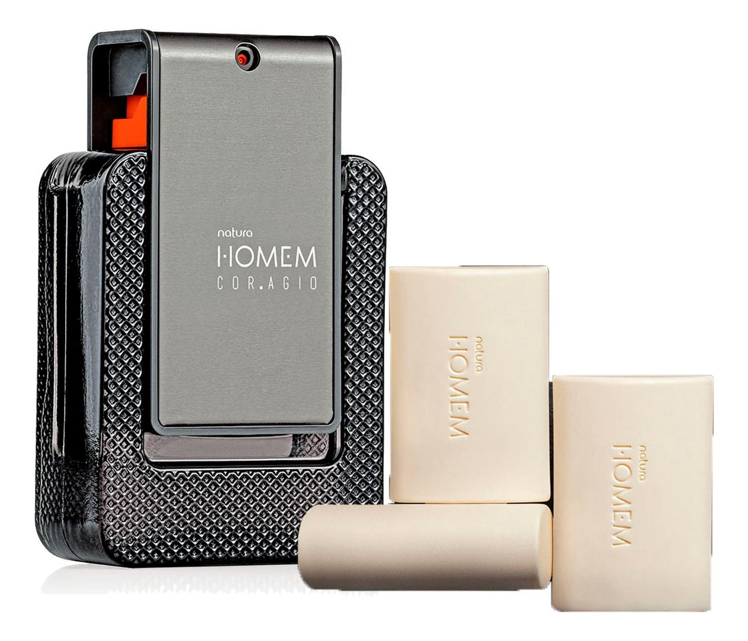 HOMEM CORAGIO PERFUME DE HOMBRE CON JABONES X3 - 1